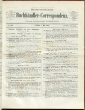 Oesterreichische Buchhändler-Correspondenz