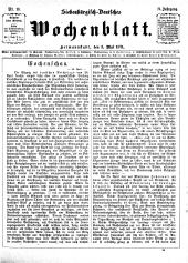 Siebenbürgisch-Deutsches Wochenblatt