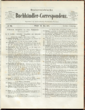 Oesterreichische Buchhändler-Correspondenz