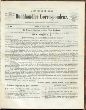 Oesterreichische Buchhändler-Correspondenz