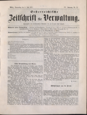 Österreichische Zeitschrift für Verwaltung