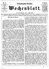 Siebenbürgisch-Deutsches Wochenblatt