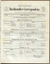 Oesterreichische Buchhändler-Correspondenz