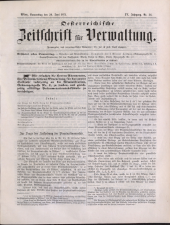 Österreichische Zeitschrift für Verwaltung