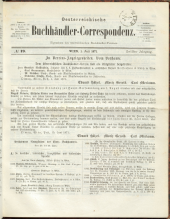 Oesterreichische Buchhändler-Correspondenz