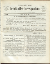 Oesterreichische Buchhändler-Correspondenz