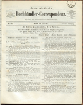 Oesterreichische Buchhändler-Correspondenz