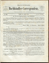 Oesterreichische Buchhändler-Correspondenz