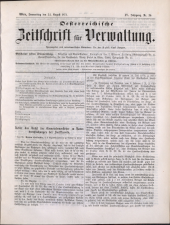 Österreichische Zeitschrift für Verwaltung