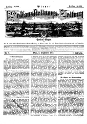 Wr. Weltaustellungs-Zeitung / Int. Austellungs-Zeitung
