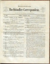 Oesterreichische Buchhändler-Correspondenz