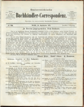 Oesterreichische Buchhändler-Correspondenz