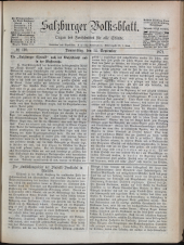 Salzburger Volksblatt: unabh. Tageszeitung f. Stadt u. Land Salzburg