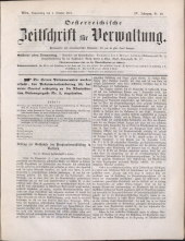 Österreichische Zeitschrift für Verwaltung