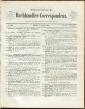 Oesterreichische Buchhändler-Correspondenz