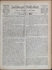 Salzburger Volksblatt: unabh. Tageszeitung f. Stadt u. Land Salzburg