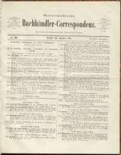 Oesterreichische Buchhändler-Correspondenz