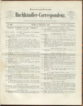 Oesterreichische Buchhändler-Correspondenz