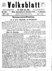 Volksblatt für Stadt und Land