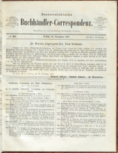 Oesterreichische Buchhändler-Correspondenz