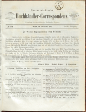 Oesterreichische Buchhändler-Correspondenz