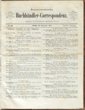 Oesterreichische Buchhändler-Correspondenz