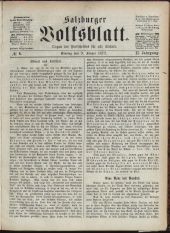 Salzburger Volksblatt: unabh. Tageszeitung f. Stadt u. Land Salzburg