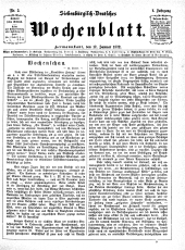 Siebenbürgisch-Deutsches Wochenblatt