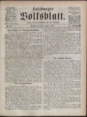 Salzburger Volksblatt: unabh. Tageszeitung f. Stadt u. Land Salzburg