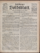 Salzburger Volksblatt: unabh. Tageszeitung f. Stadt u. Land Salzburg