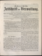 Österreichische Zeitschrift für Verwaltung