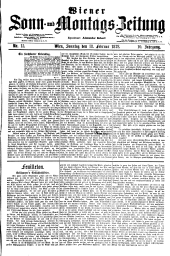Wiener Sonn- und Montags-Zeitung