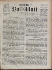 Salzburger Volksblatt: unabh. Tageszeitung f. Stadt u. Land Salzburg