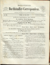 Oesterreichische Buchhändler-Correspondenz