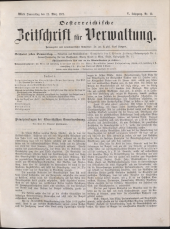 Österreichische Zeitschrift für Verwaltung