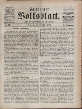 Salzburger Volksblatt: unabh. Tageszeitung f. Stadt u. Land Salzburg