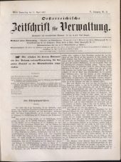 Österreichische Zeitschrift für Verwaltung