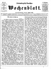 Siebenbürgisch-Deutsches Wochenblatt
