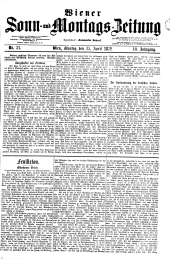 Wiener Sonn- und Montags-Zeitung