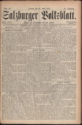 Salzburger Volksblatt: unabh. Tageszeitung f. Stadt u. Land Salzburg