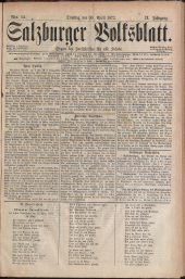 Salzburger Volksblatt: unabh. Tageszeitung f. Stadt u. Land Salzburg