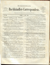 Oesterreichische Buchhändler-Correspondenz