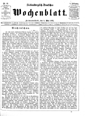 Siebenbürgisch-Deutsches Wochenblatt