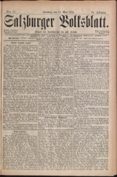 Salzburger Volksblatt: unabh. Tageszeitung f. Stadt u. Land Salzburg