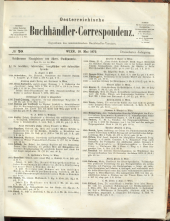 Oesterreichische Buchhändler-Correspondenz