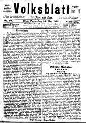 Volksblatt für Stadt und Land