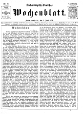 Siebenbürgisch-Deutsches Wochenblatt