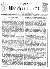 Siebenbürgisch-Deutsches Wochenblatt