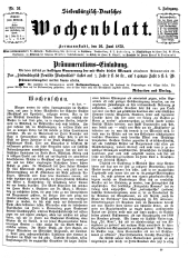 Siebenbürgisch-Deutsches Wochenblatt