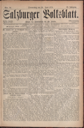 Salzburger Volksblatt: unabh. Tageszeitung f. Stadt u. Land Salzburg